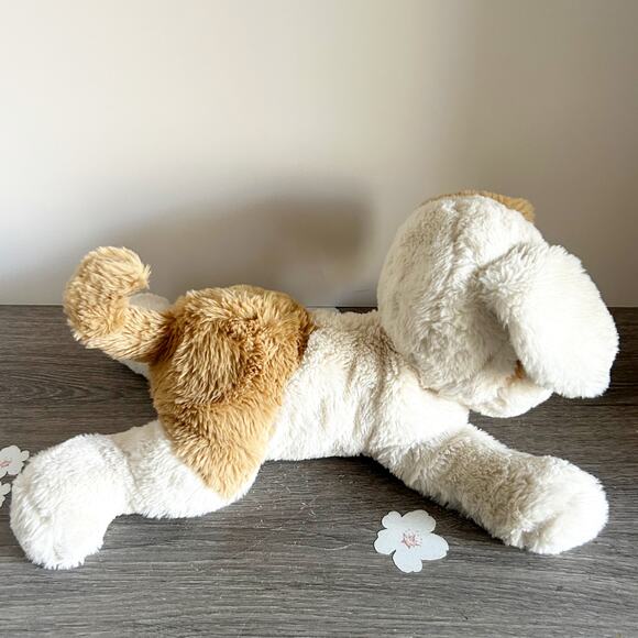 BUNNIES by the BAY 13" Plush NIBBLE Dog Skipit Floppy White Tan Brown Stuffed - Picture 3 of 6